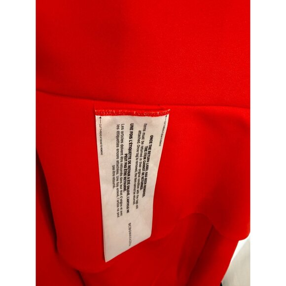 BCBGMAXAZRIA Dress Asymmetrical Red Mini dress Rosso NWT - Size 10 - Picture 8 of 8
